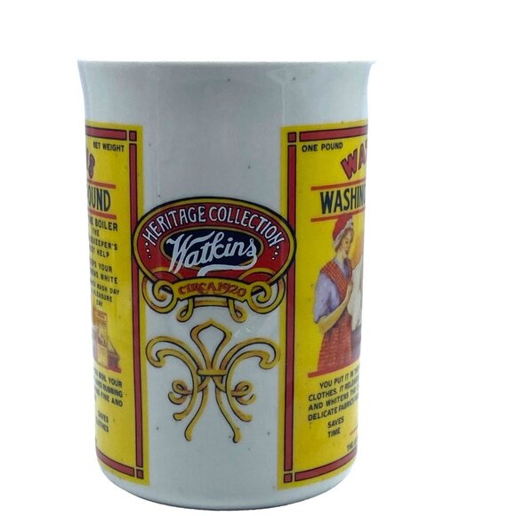 Vtg 1992 Watkins Heritage Collection Washing Compound Coffee Cup Mug 4.5” - Picture 2 of 8